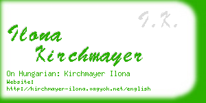 ilona kirchmayer business card